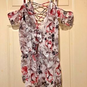 Cacique chiffon floral teddy